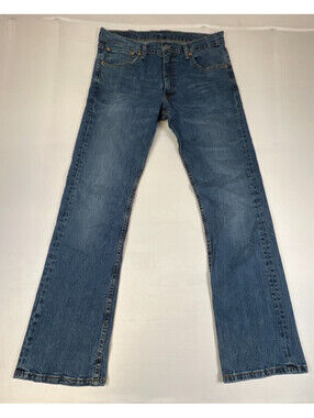 Levi's 527 34x32 Jeans Men Bootcut Blue Denim Classic Fit